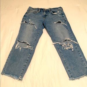Garage Ankle Ripped Jeans